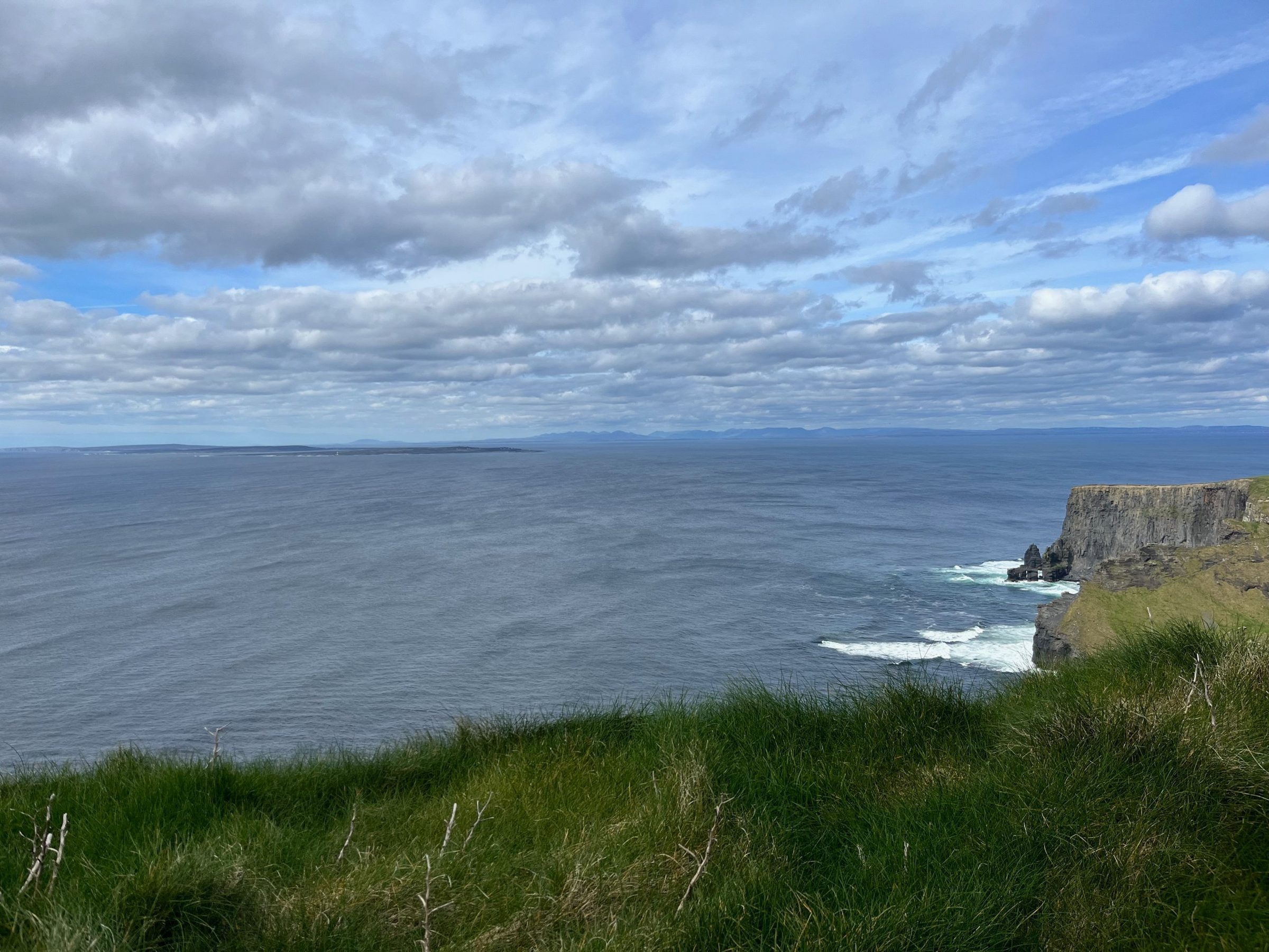 The Cliffs of Moher above the Atlantic in Ireland