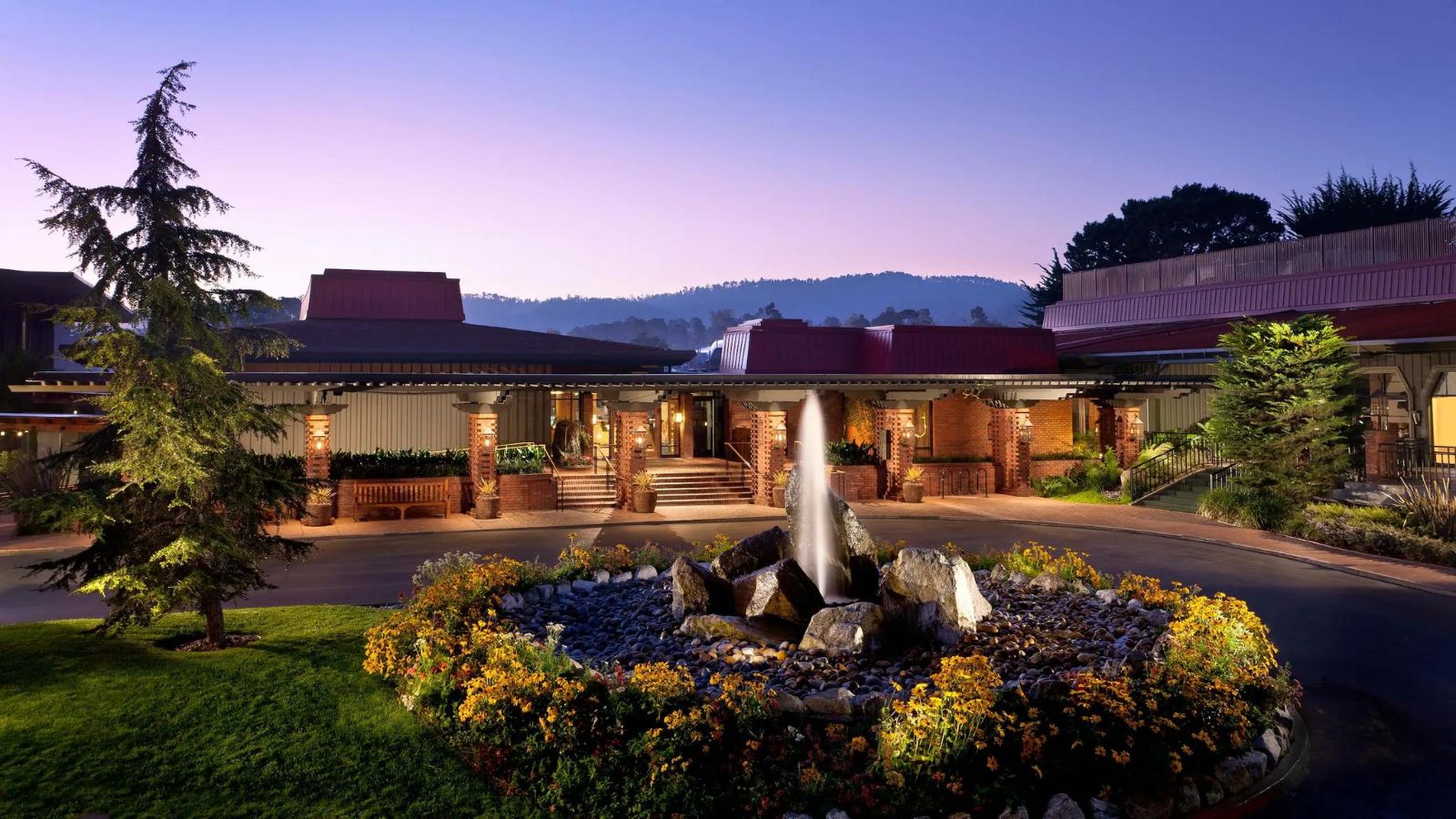 The Hyatt Regency Monterey at dusk